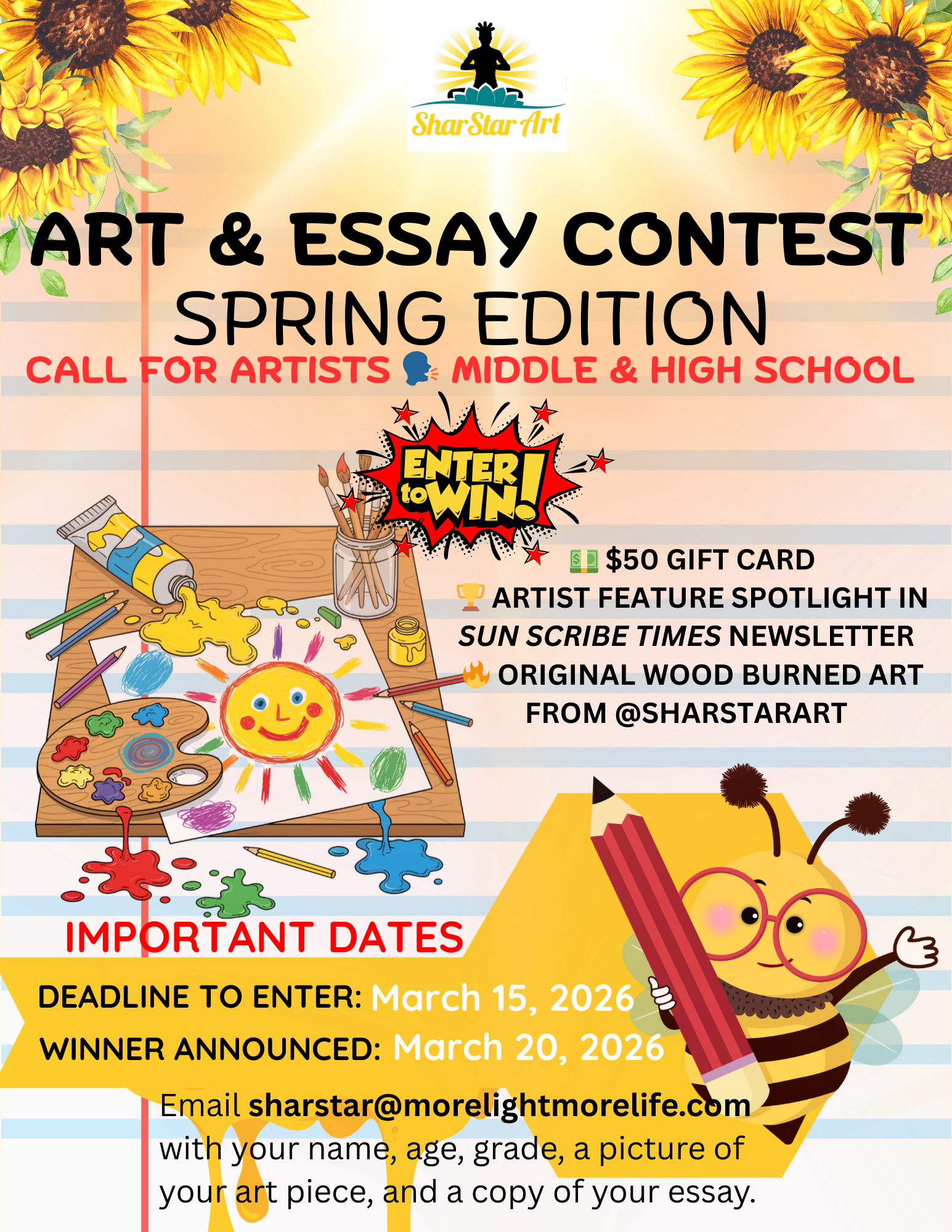 Black and Yellow Modern Spelling Bee Contest Flyer.png